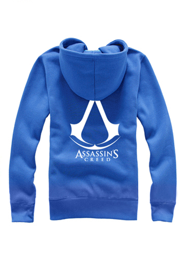 Game Costume Assassin's Creed Fleeces Blue Hoodie - Click Image to Close